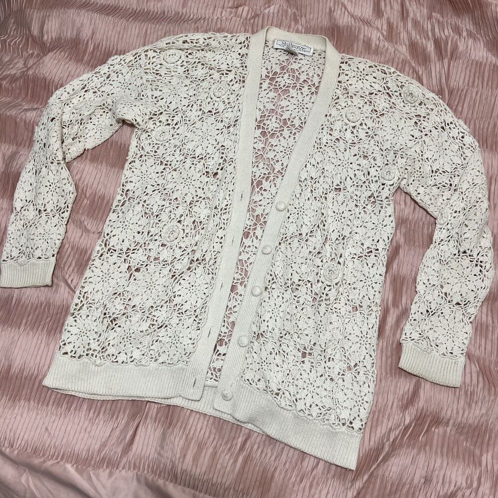 Melbourne Elements Women’s Crotchet Lightweight Cardigan Size M